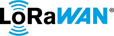 Drahtlose Technologie zur energieeffizienten Übertragung von Sensor- und Messdaten. Logo LoRaWAN